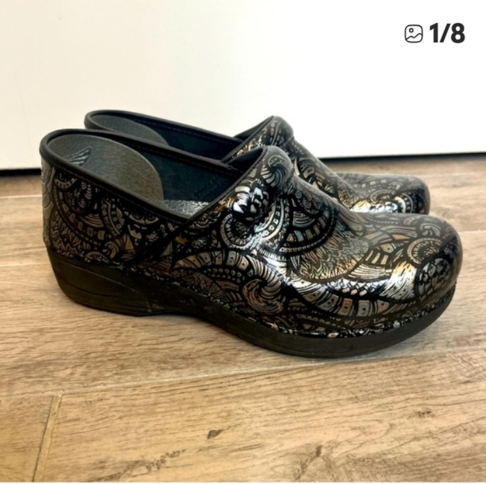 Dansko‎ XP 20 Fossilized Patent Professional Nursing Clogs Women EU 39 US 8.5/9 - Picture 2 of 8